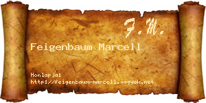 Feigenbaum Marcell névjegykártya